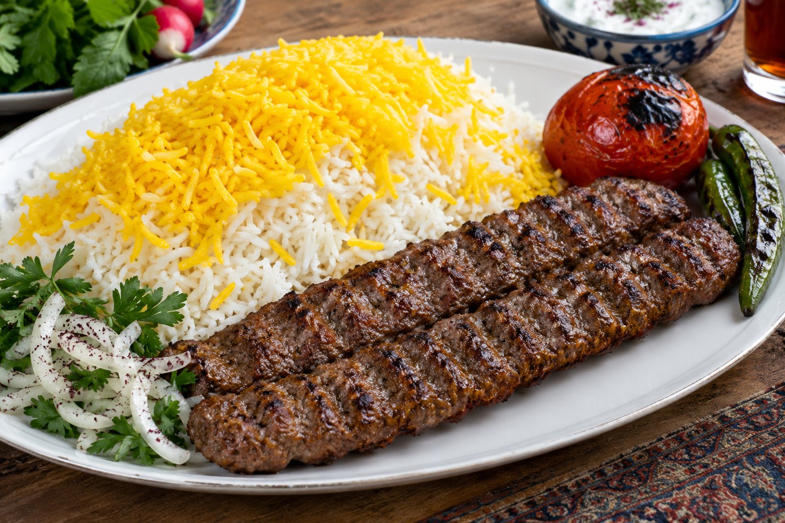 چلوکباب کوبیده